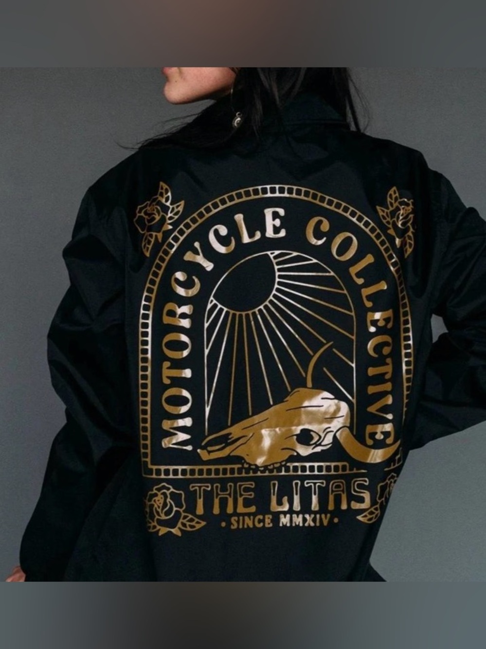 Hell Babes The Litas Endless Roads Motorcycle Collective Coaches Jacket, Size S.